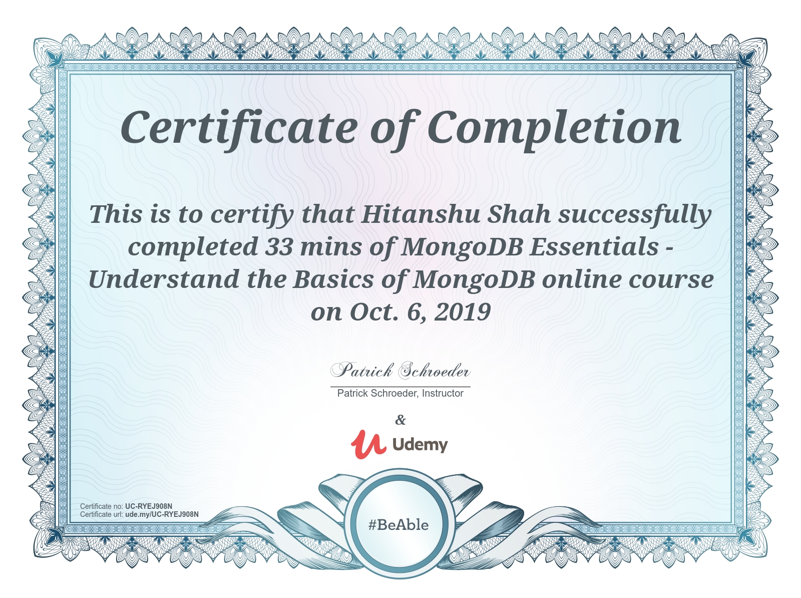 Certificate 2